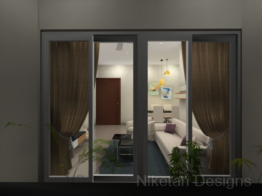 Niketan's Room interior design idea in 3D format